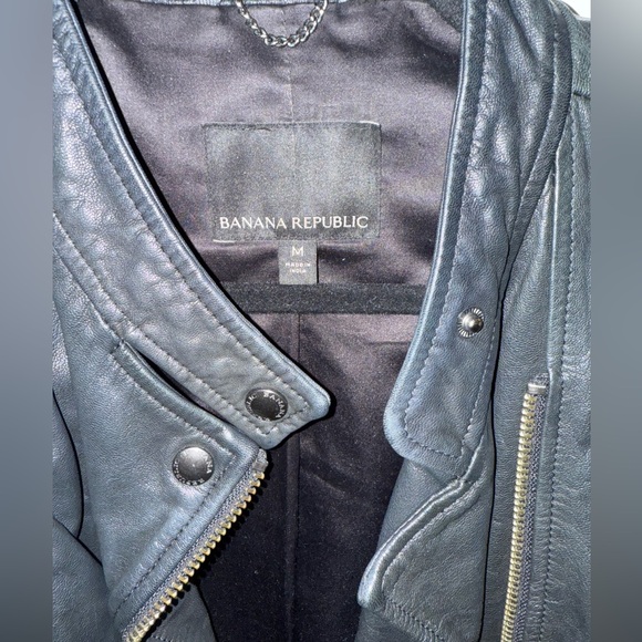 Banana Republic leather jacket - Picture 2 of 8